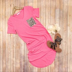 Neon Leopard MIDI Dress